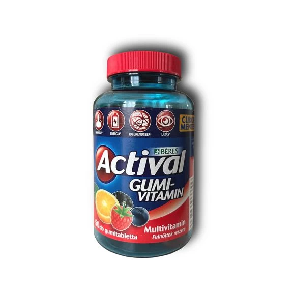 Béres Actival Gumivitamin felnőtteknek (50 db)