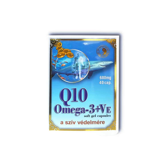 Q10+Omega-3+E-vitamin 680mg lágy kapszula 40db