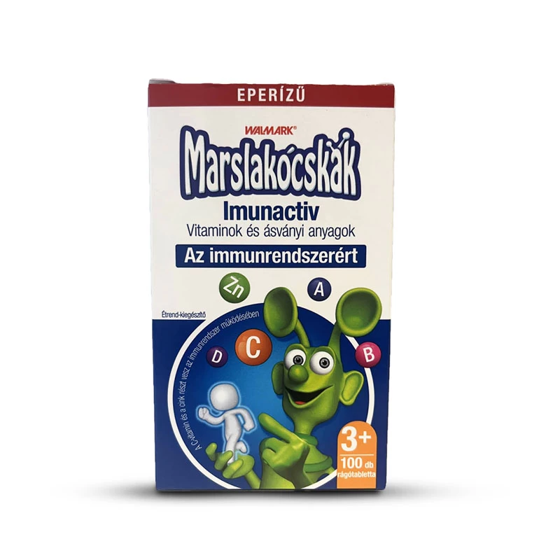 Marslakócskák imunactiv eper rágótabletta (100 db)