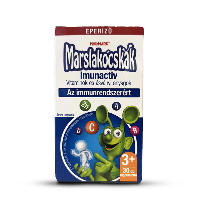Marslakócskák imunactiv eper rágótabletta (30 db)