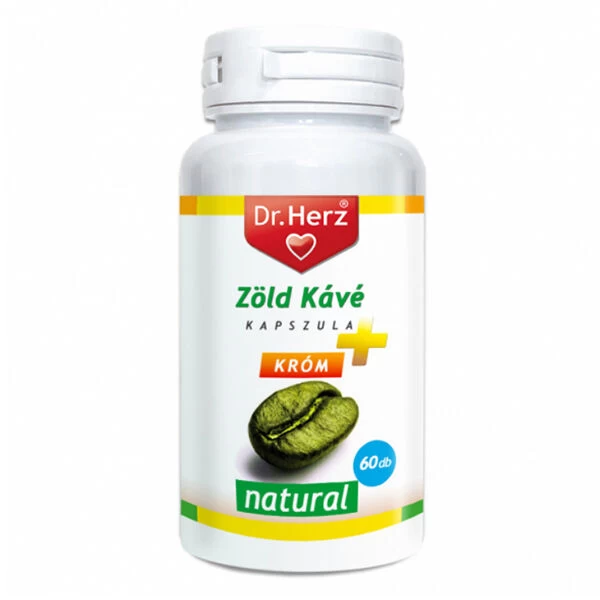 Dr. Herz Zöld Kávé+Króm+C-Vitamin kapszula (60 db)