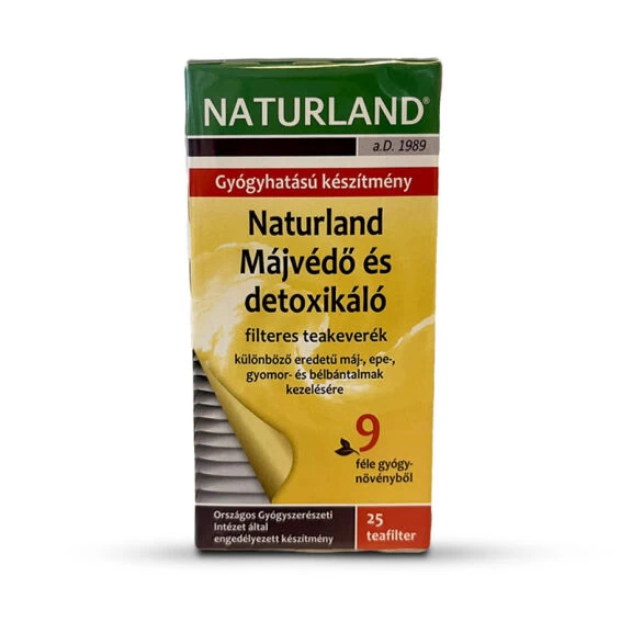 Naturland Májvédő és Detox filteres teakeverék